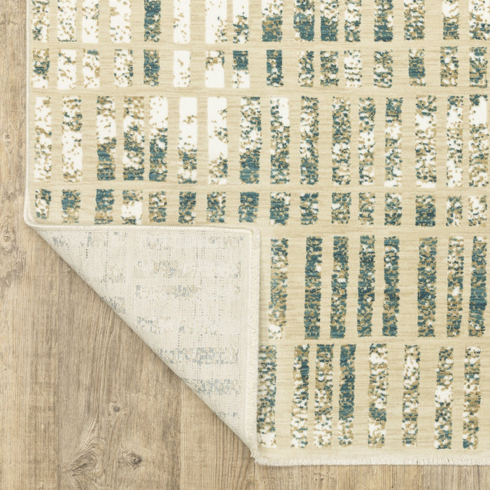 Oriental Weavers Reed RE12W Ivory/ Blue 9'10"" x 12'10"" Indoor Area Rug RRE12W300394ST