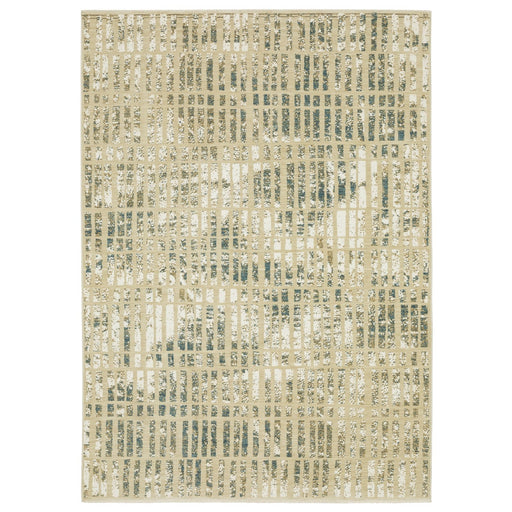 Oriental Weavers Reed RE12W Ivory/ Blue 6'7"" x 9'6"" Indoor Area Rug RRE12W200296ST