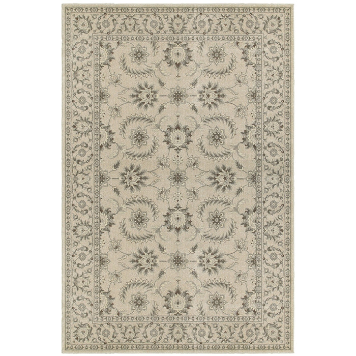 Oriental Weavers Richmond 114J3 Ivory/ Grey 7'10"" x 10'10"" Indoor Area Rug R114J3240330ST