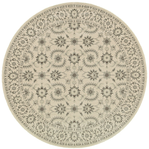 Oriental Weavers Richmond 114J3 Ivory/ Grey 7'10"" Round Indoor Area Rug R114J3240RDST