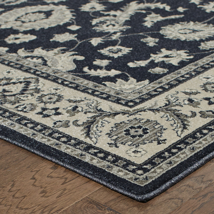 Oriental Weavers Richmond 117H3 Charcoal/ Ivory 7'10"" x 10'10"" Indoor Area Rug R117H3240330ST