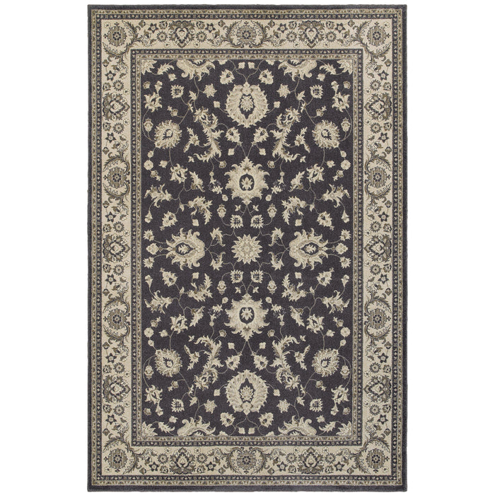 Oriental Weavers Richmond 117H3 Charcoal/ Ivory 7'10"" x 10'10"" Indoor Area Rug R117H3240330ST