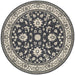 Oriental Weavers Richmond 117H3 Charcoal/ Ivory 7'10"" Round Indoor Area Rug R117H3240RDST