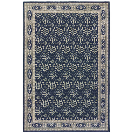 Oriental Weavers Richmond 119B3 Navy/ Grey 12' x 15' Indoor Area Rug R119B3360450ST