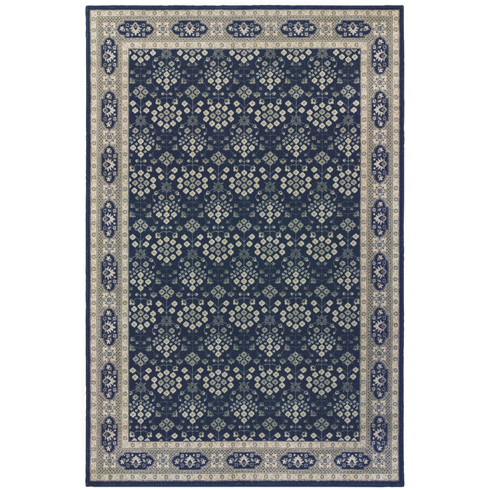 Oriental Weavers Richmond 119B3 Navy/ Grey 12' x 15' Indoor Area Rug R119B3360450ST