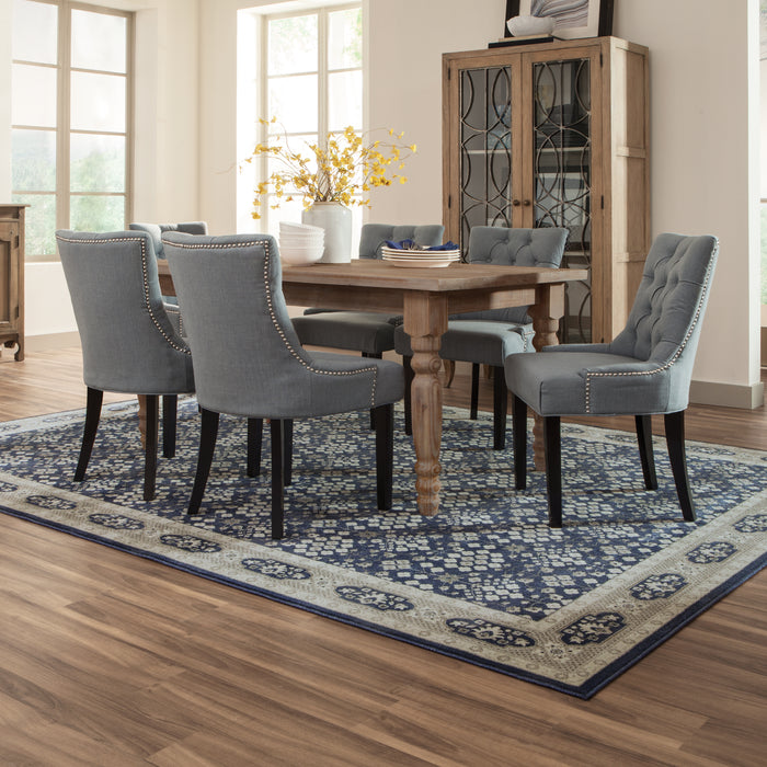 Oriental Weavers Richmond 119B3 Navy/ Grey 9'10"" x 12'10"" Indoor Area Rug R119B3300390ST