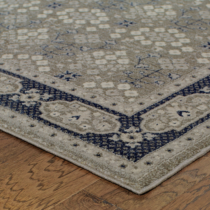 Oriental Weavers Richmond 119U3 Grey/ Navy 12' x 15' Indoor Area Rug R119U3360450ST