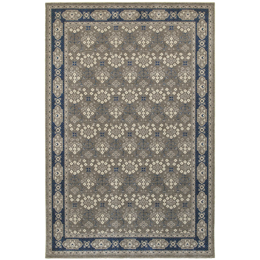 Oriental Weavers Richmond 119U3 Grey/ Navy 12' x 15' Indoor Area Rug R119U3360450ST