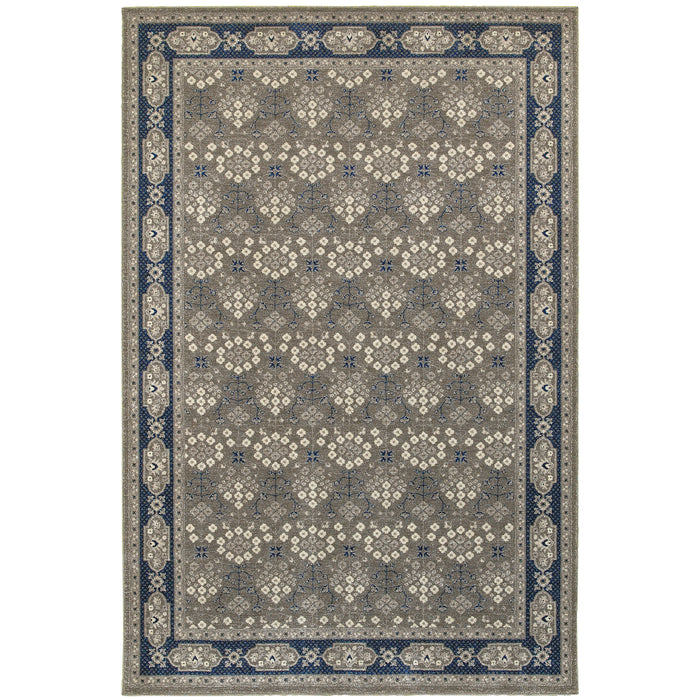 Oriental Weavers Richmond 119U3 Grey/ Navy 12' x 15' Indoor Area Rug R119U3360450ST