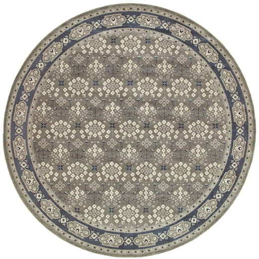 Oriental Weavers Richmond 119U3 Grey/ Navy 7'10"" Round Indoor Area Rug R119U3240RDST