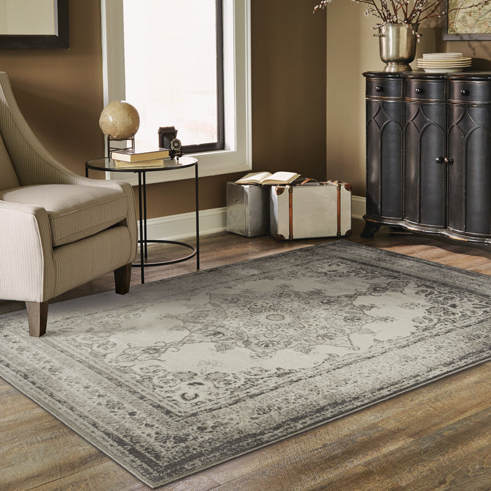 Oriental Weavers Richmond 1333Y Ivory/ Grey 9'10"" x 12'10"" Indoor Area Rug R1333Y300390ST