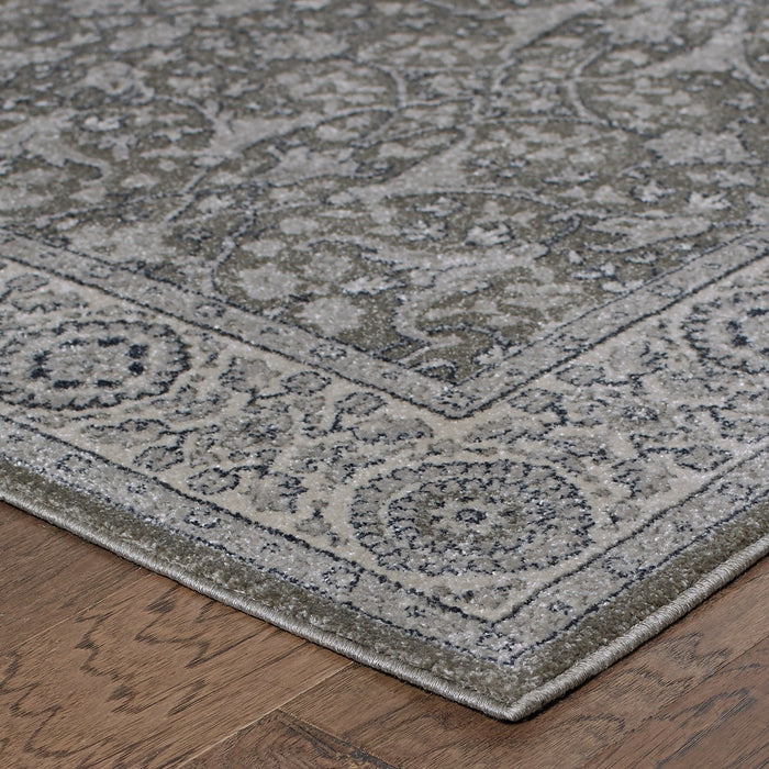 Oriental Weavers Richmond 001E3 Grey/ Ivory 6'7"" x 9'6"" Indoor Area Rug R001E3200290ST