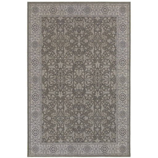 Oriental Weavers Richmond 001E3 Grey/ Ivory 7'10"" x 10'10"" Indoor Area Rug R001E3240330ST