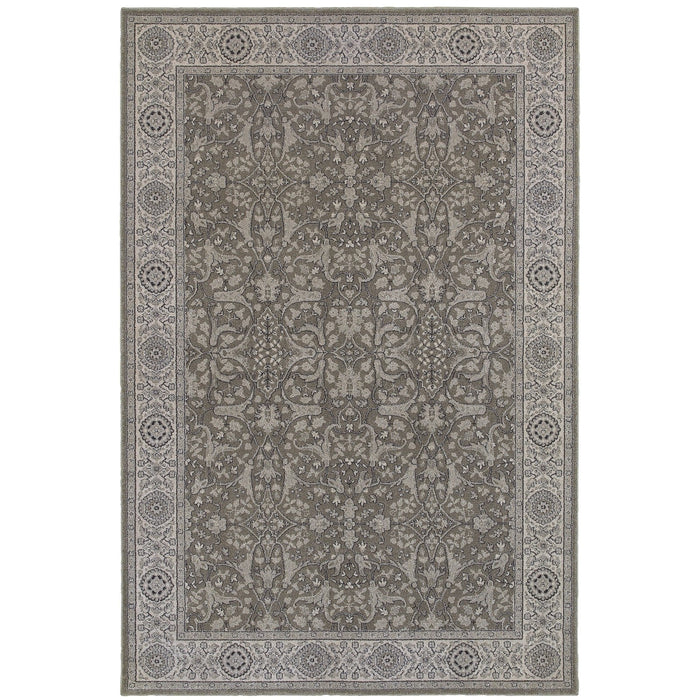 Oriental Weavers Richmond 001E3 Grey/ Ivory 6'7"" x 9'6"" Indoor Area Rug R001E3200290ST
