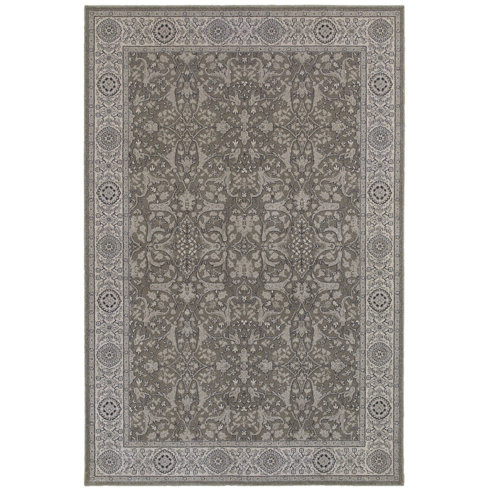 Oriental Weavers Richmond 001E3 Grey/ Ivory 9'10"" x 12'10"" Indoor Area Rug R001E3300390ST