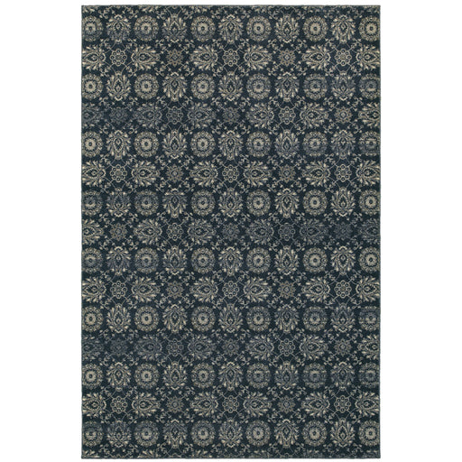 Oriental Weavers Richmond 214H3 Navy/ Grey 6'7"" x 9'6"" Indoor Area Rug R214H3200290ST