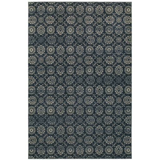 Oriental Weavers Richmond 214H3 Navy/ Grey 7'10"" x 10'10"" Indoor Area Rug R214H3240330ST