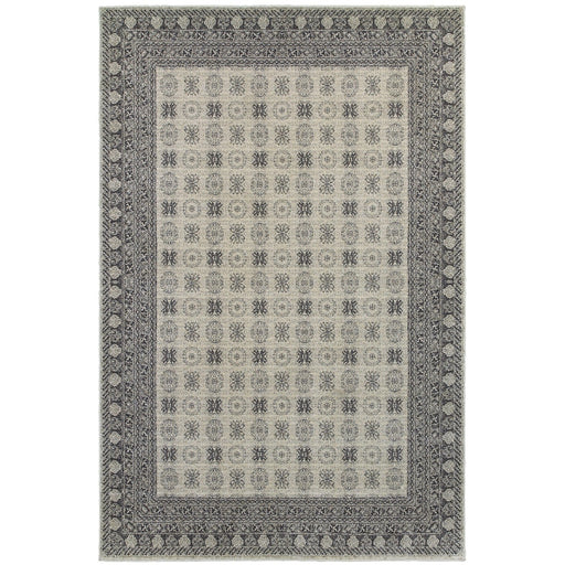 Oriental Weavers Richmond 4440S Ivory/ Grey 6'7"" x 9'6"" Indoor Area Rug R4440S200290ST