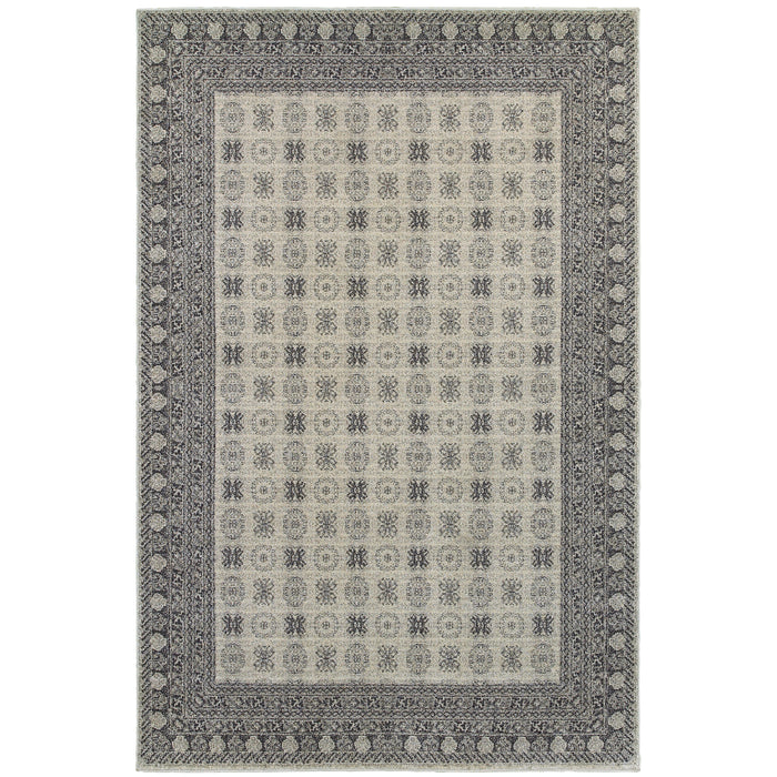 Oriental Weavers Richmond 4440S Ivory/ Grey 12' x 15' Indoor Area Rug R4440S360450ST