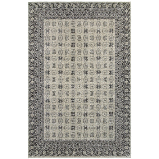 Oriental Weavers Richmond 4440S Ivory/ Grey 7'10"" x 10'10"" Indoor Area Rug R4440S240330ST