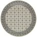 Oriental Weavers Richmond 4440S Ivory/ Grey 7'10"" Round Indoor Area Rug R4440S240RDST
