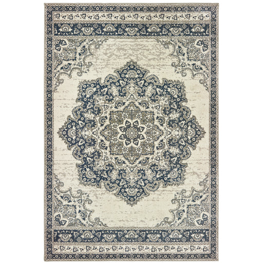 Oriental Weavers Richmond 5504I Ivory/ Navy 12' x 15' Indoor Area Rug R5504I360450ST