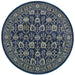 Oriental Weavers Richmond 8020K Navy/ Grey 7'10"" Round Indoor Area Rug R8020K240RDST