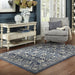 Oriental Weavers Richmond 8020K Navy/ Grey 7'10"" x 10'10"" Indoor Area Rug R8020K240330ST