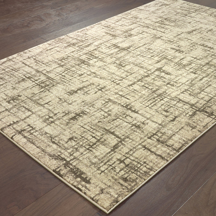 Oriental Weavers Richmond 802J3 Ivory/ Brown 9'10"" x 12'10"" Indoor Area Rug R802J3300390ST