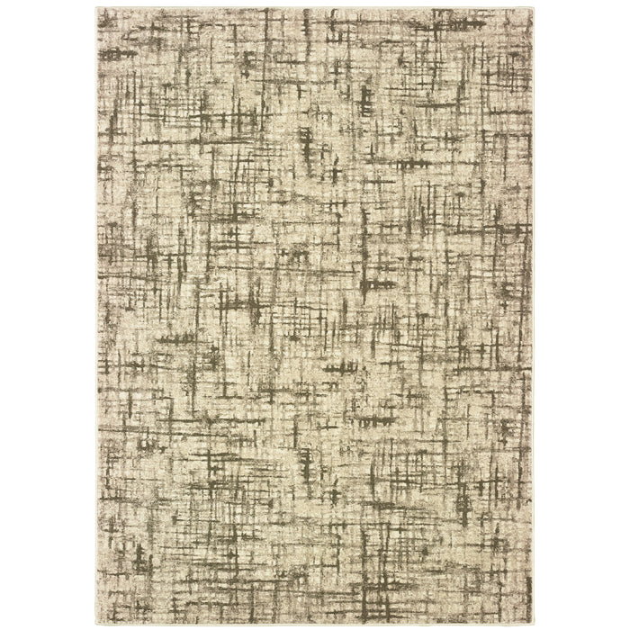 Oriental Weavers Richmond 802J3 Ivory/ Brown 9'10"" x 12'10"" Indoor Area Rug R802J3300390ST