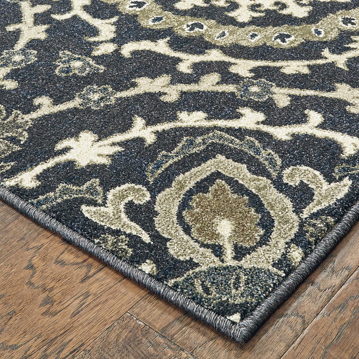 Oriental Weavers Richmond 008E3 Navy/ Ivory 12' x 15' Indoor Area Rug R008E3360450ST