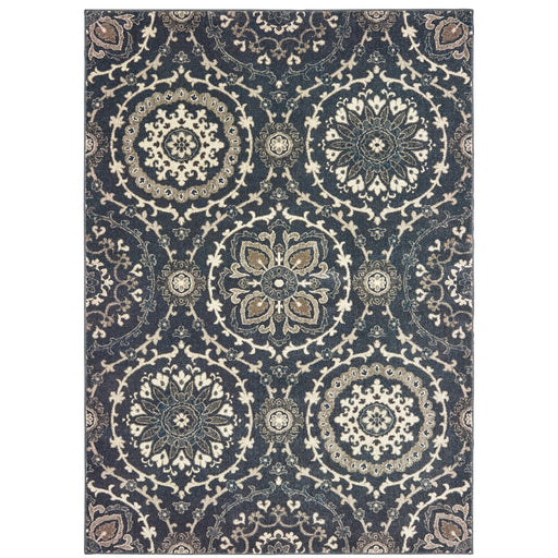 Oriental Weavers Richmond 008E3 Navy/ Ivory 12' x 15' Indoor Area Rug R008E3360450ST