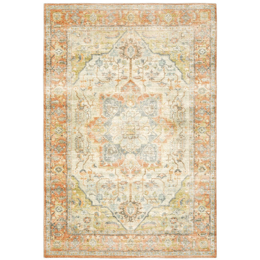 Oriental Weavers Savoy 28101 Orange/ Silver 7'8"" x 10' Indoor Area Rug S28101240305ST