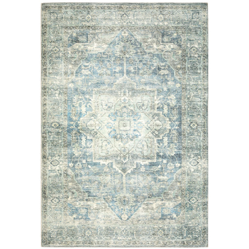 Oriental Weavers Savoy 28102 Grey/ Blue 7'8"" x 10' Indoor Area Rug S28102240305ST