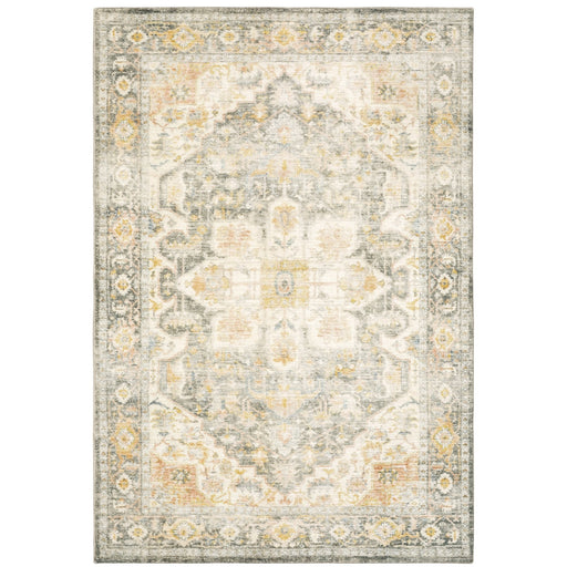 Oriental Weavers Savoy 28103 Grey/ Gold 7'8"" x 10' Indoor Area Rug S28103240305ST