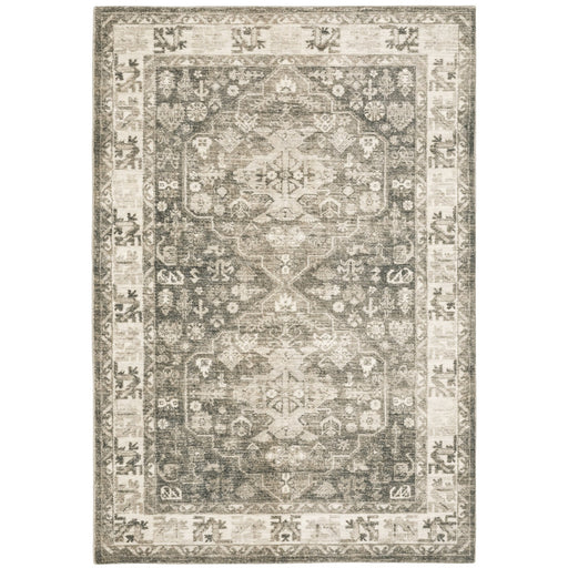 Oriental Weavers Savoy 28105 Charcoal/ Ivory 7'8"" x 10' Indoor Area Rug S28105240305ST