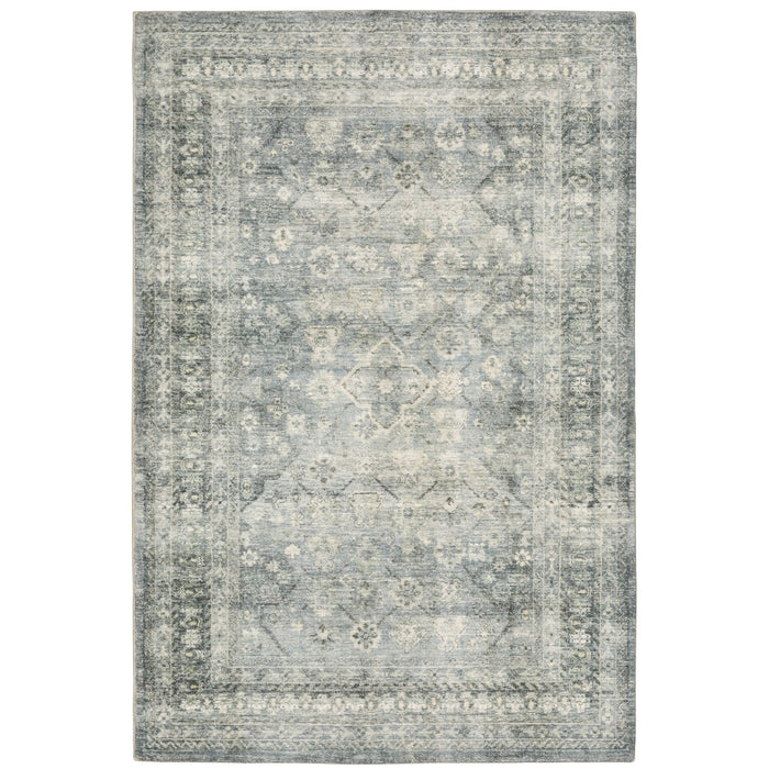 Oriental Weavers Savoy 28106 Blue/ Ivory 7'8"" x 10' Indoor Area Rug S28106240305ST
