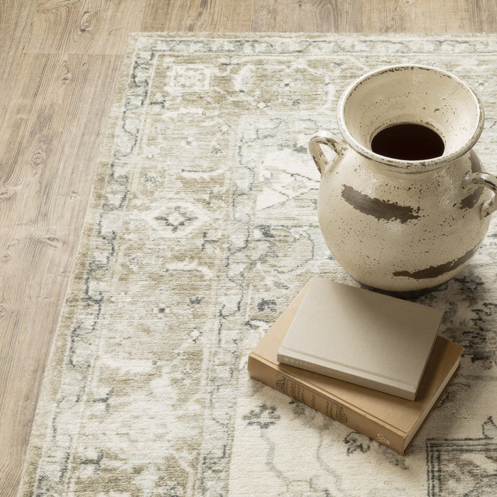 Oriental Weavers Savoy 28108 Tan/ Ivory 7'8"" x 10' Indoor Area Rug S28108240305ST