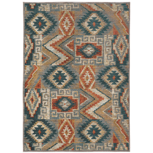 Oriental Weavers Sedona 5937D Blue/ Multi 9'10"" x 12'10"" Indoor Area Rug S5937D300390ST