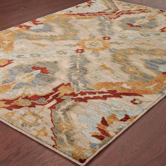 Oriental Weavers Sedona 6357A Beige/ Orange 9'10"" x 12'10"" Indoor Area Rug S6357A300390ST