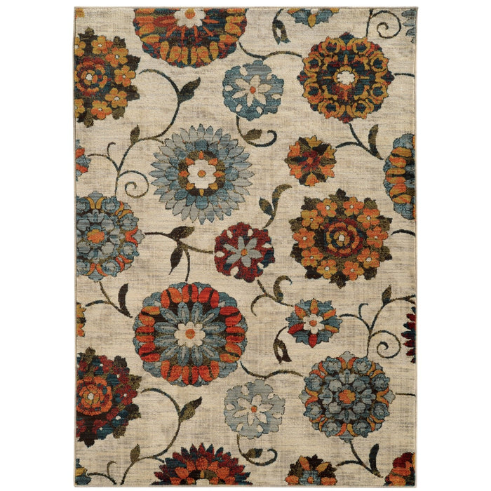 Oriental Weavers Sedona 6361A Ivory/ Multi 9'10"" x 12'10"" Indoor Area Rug S6361A300390ST