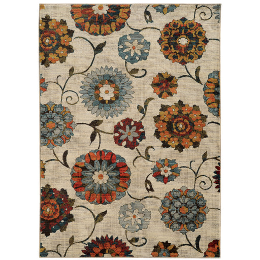Oriental Weavers Sedona 6361A Ivory/ Multi 6'7"" x 9'6"" Indoor Area Rug S6361A200290ST