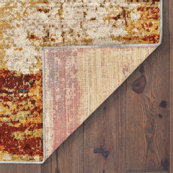 Oriental Weavers Sedona 6365A Blue/ Red 7'10"" x 10'10"" Indoor Area Rug S6365A240330ST