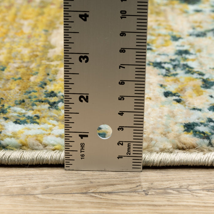 Oriental Weavers Sedona 6365A Blue/ Red 7'10"" Round Indoor Area Rug S6365A240RDST