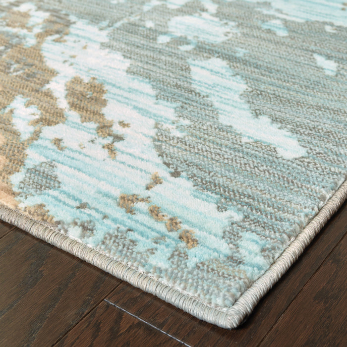 Oriental Weavers Sedona 6367A Blue/ Grey 7'10"" x 10'10"" Indoor Area Rug S6367A240330ST