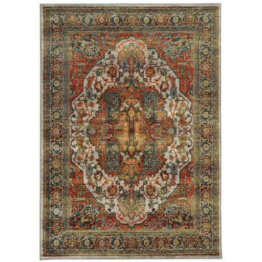 Oriental Weavers Sedona 6382B Red/ Multi 9'10"" x 12'10"" Indoor Area Rug S6382B300390ST