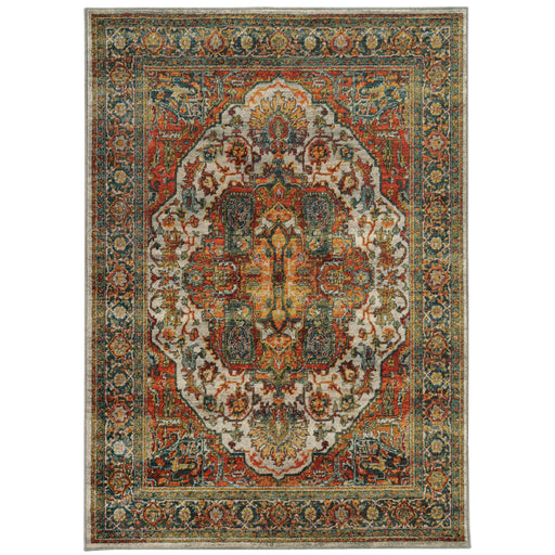 Oriental Weavers Sedona 6382B Red/ Multi 6'7"" x 9'6"" Indoor Area Rug S6382B200290ST