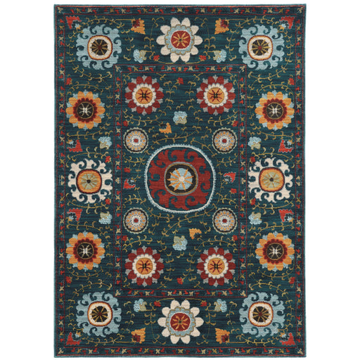 Oriental Weavers Sedona 6408B Blue/ Multi 7'10"" x 10'10"" Indoor Area Rug S6408B240330ST