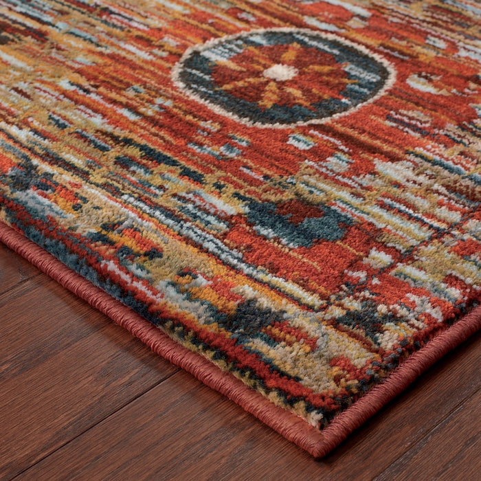 Oriental Weavers Sedona 6408K Multi 9'10"" x 12'10"" Indoor Area Rug S6408K300390ST