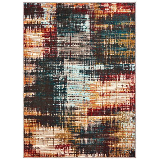 Oriental Weavers Sedona 9584A Blue/ Gold 7'10"" x 10'10"" Indoor Area Rug S9584A240330ST